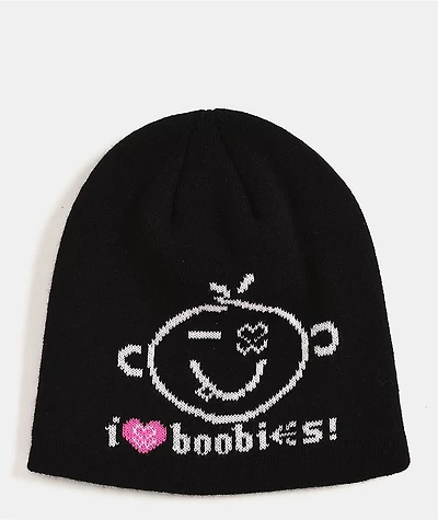 etnies x Keep A Breast Foundation Snake Black Skully Beanie
