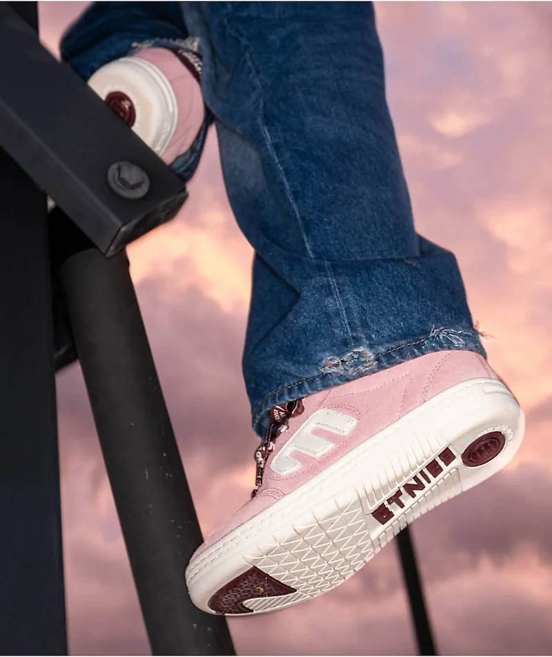 etnies x Keep A Breast Foundation Women's Locut Pink & White Skate Shoes