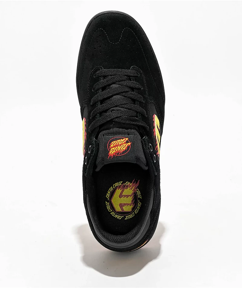 etnies x Santa Cruz Windrow Black & Red Skate Shoes