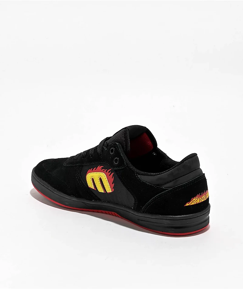 etnies x Santa Cruz Windrow Black & Red Skate Shoes