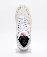 etnies x Sour Solution Screw Mid White Skate Shoes
