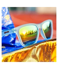 goodr Sunbathing With Wizards Blue & Gold Sunglasses