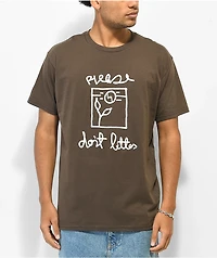 iDabble VM PLZ Don't Litter Brown T-Shirt