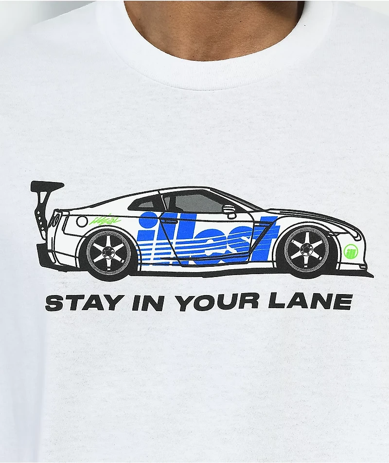 illest Stay Your Lane White T-Shirt