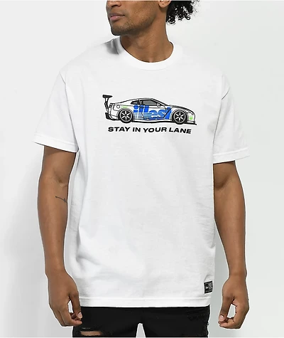 illest Stay Your Lane White T-Shirt