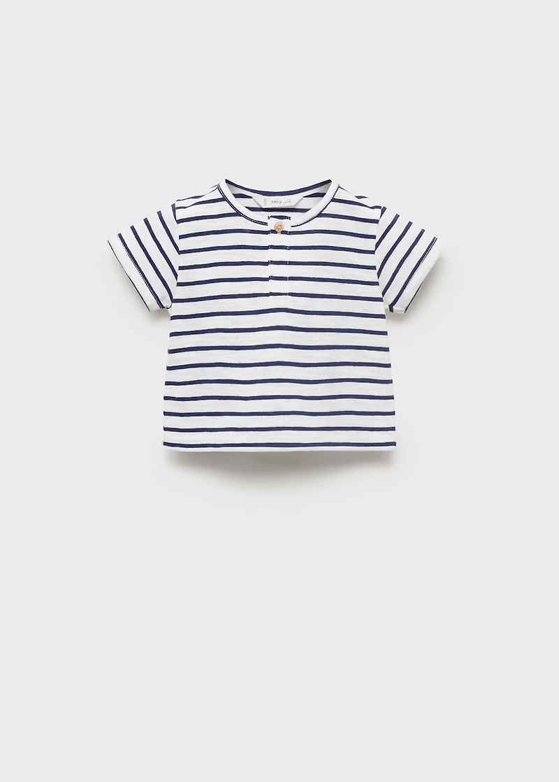 Striped cotton T-shirt