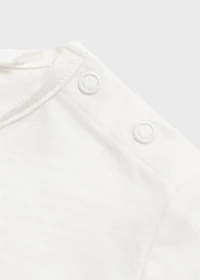 Printed cotton-blend t-shirt