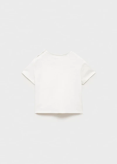 Printed cotton-blend t-shirt