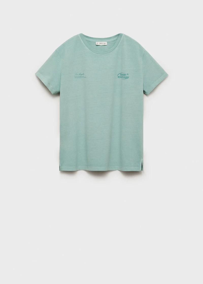 Short-sleeved printed t-shirt