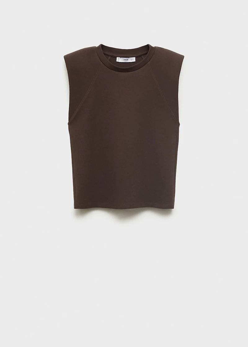 Shoulder pad t-shirt