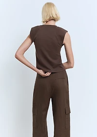 Shoulder pad t-shirt