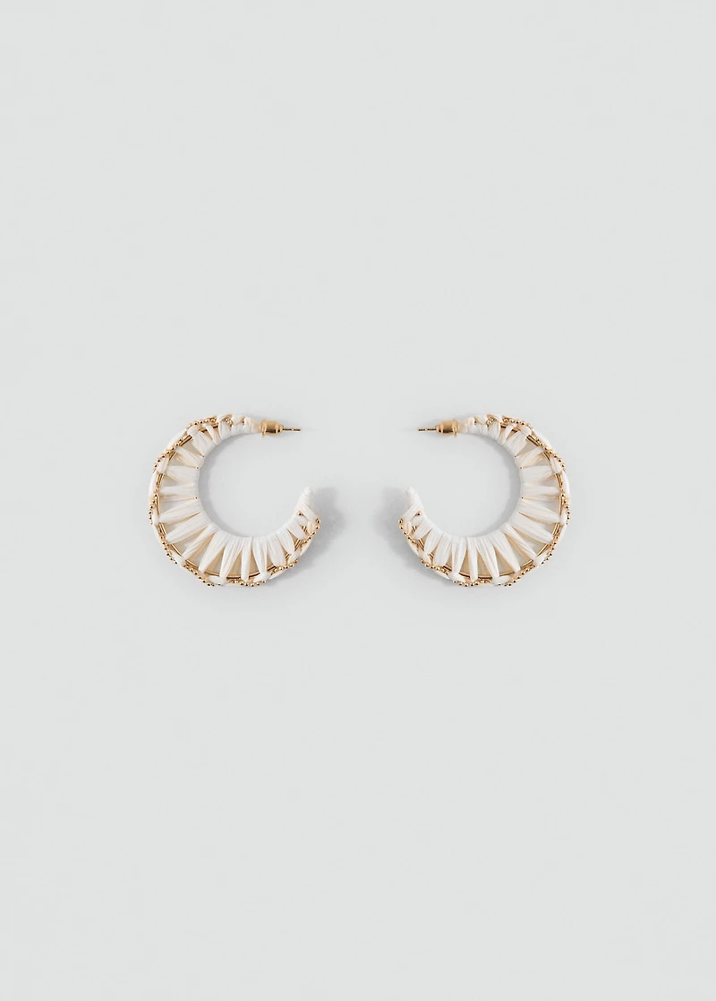 Open hoop earrings