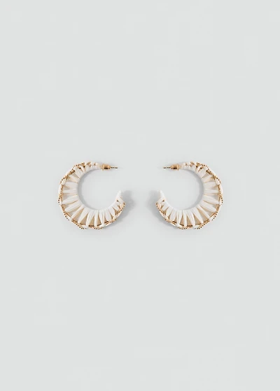 Open hoop earrings