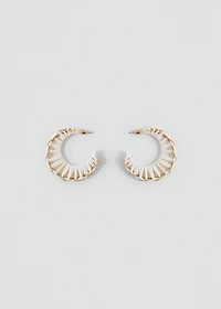 Open hoop earrings