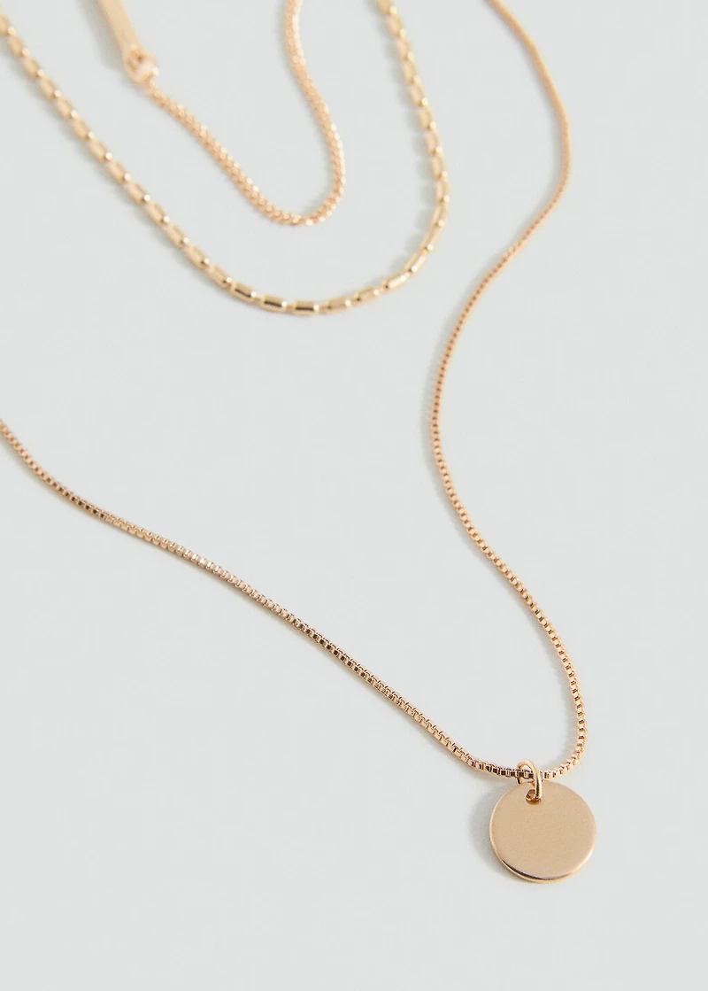 Triple chain necklace