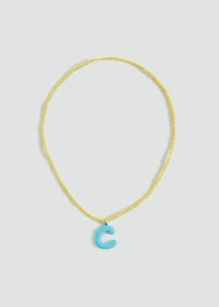 Letters bead necklace