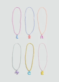 Letters bead necklace