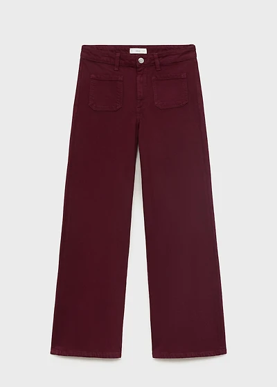 Jeans culotte mid-waist comfort