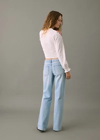 Ripped straight-fit jeans