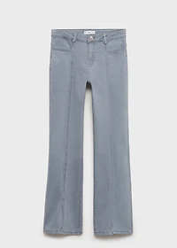 Flared jeans with opening