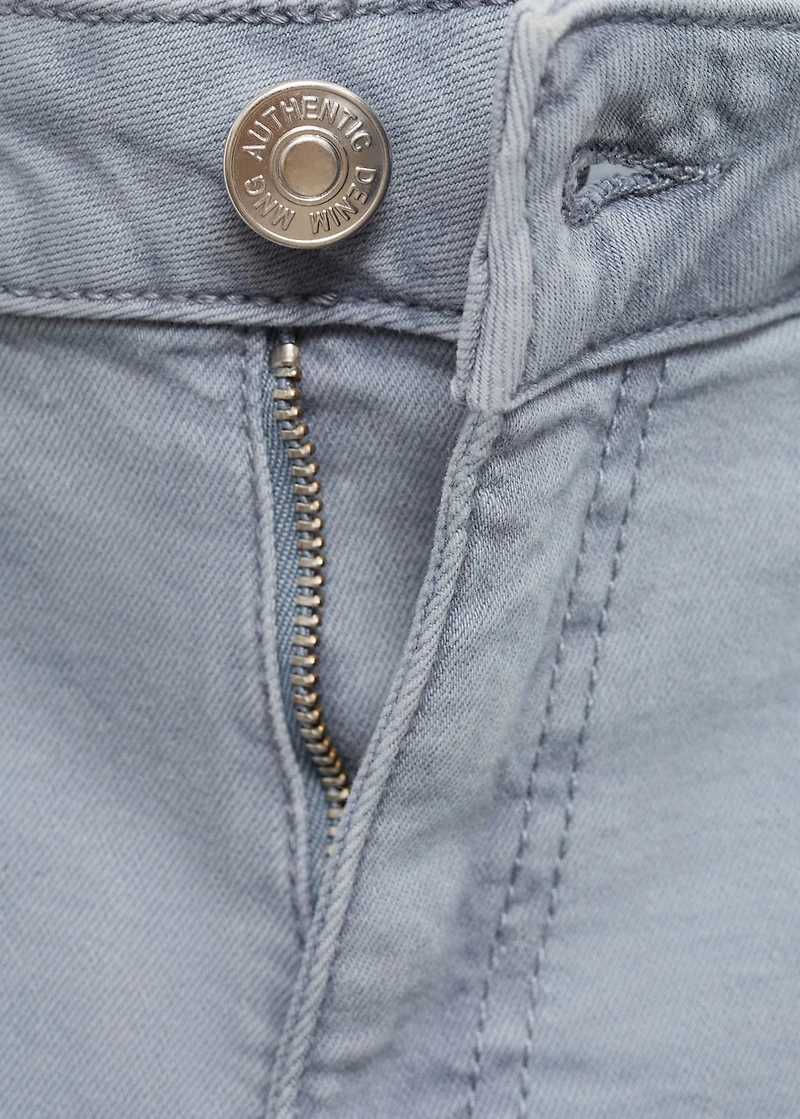 Flared jeans with opening