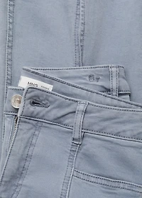 Flared jeans with opening