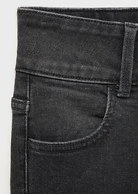 Low-waist flared jeans