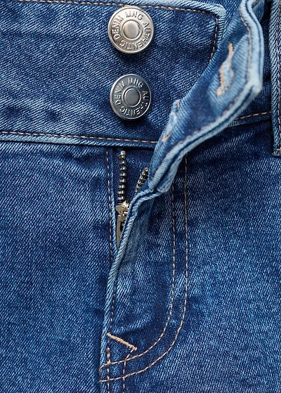 Low-waist flared jeans