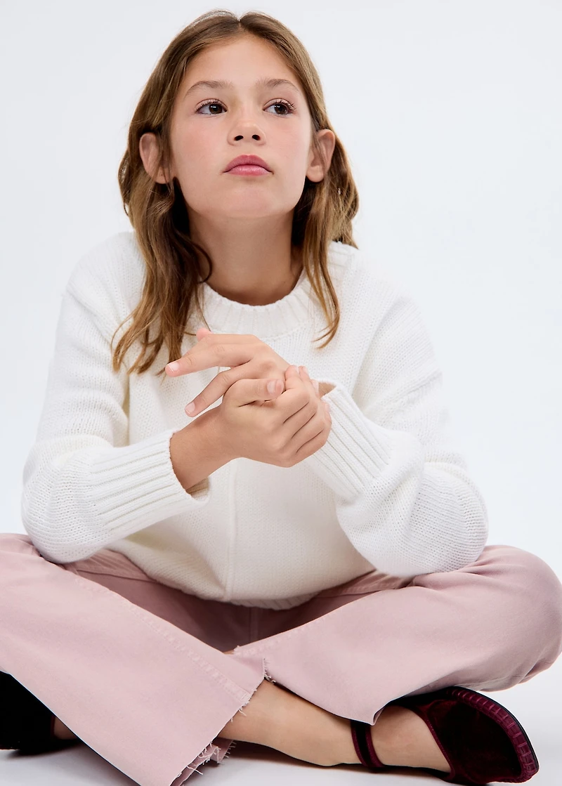 Flared jeans with studs