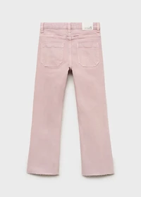 Flared jeans with studs