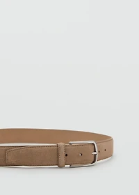 Suede leather belt