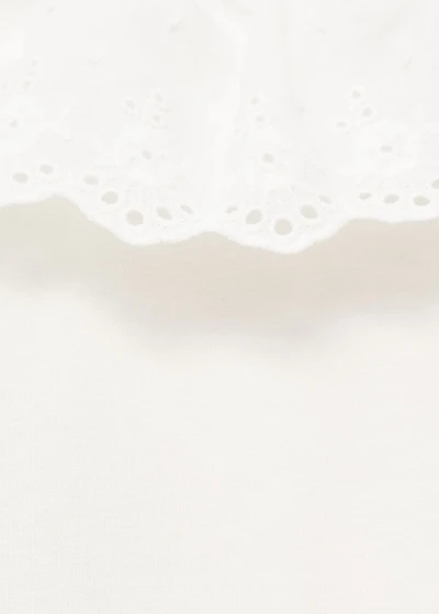 Cotton bodysuit with babydoll neckline