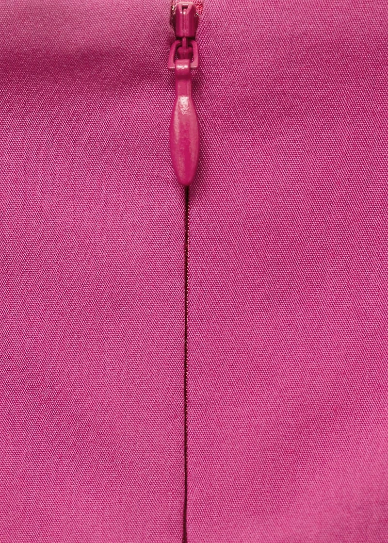 Strapless midi-dress