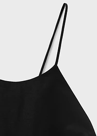 Halter dress with crossed back