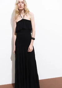 Ruffled maxi dress