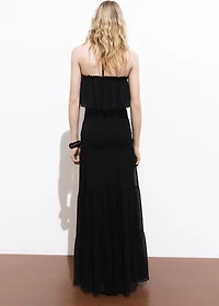 Ruffled maxi dress