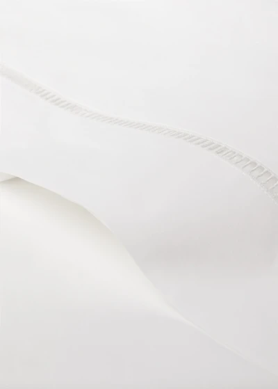 Cotton percale hemstitched top sheet for cm bed