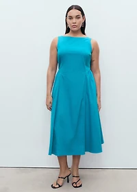 Flared midi-dress
