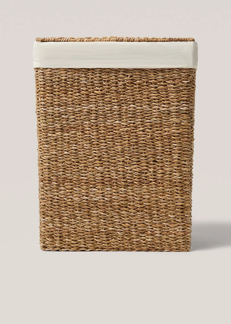 Large seagrass laundry basket