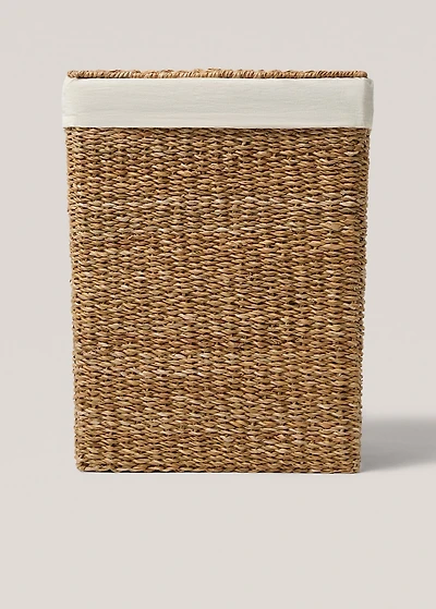 Large seagrass laundry basket