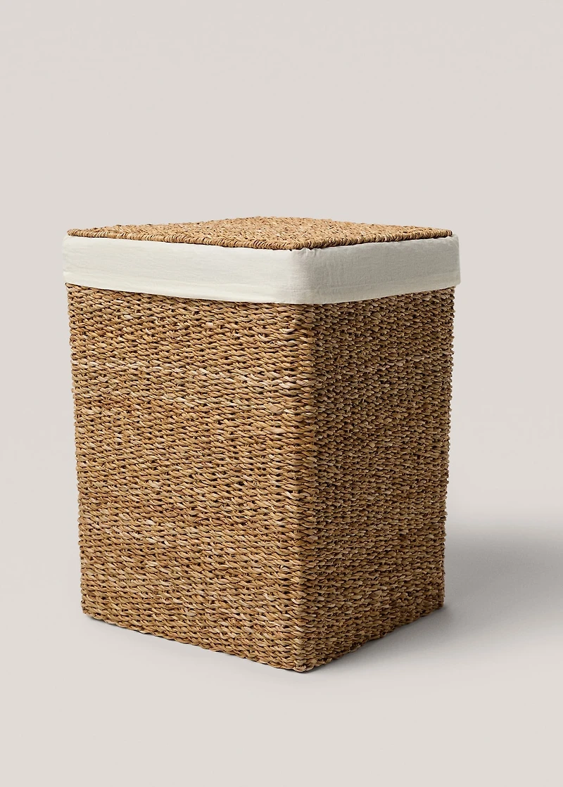 Large seagrass laundry basket