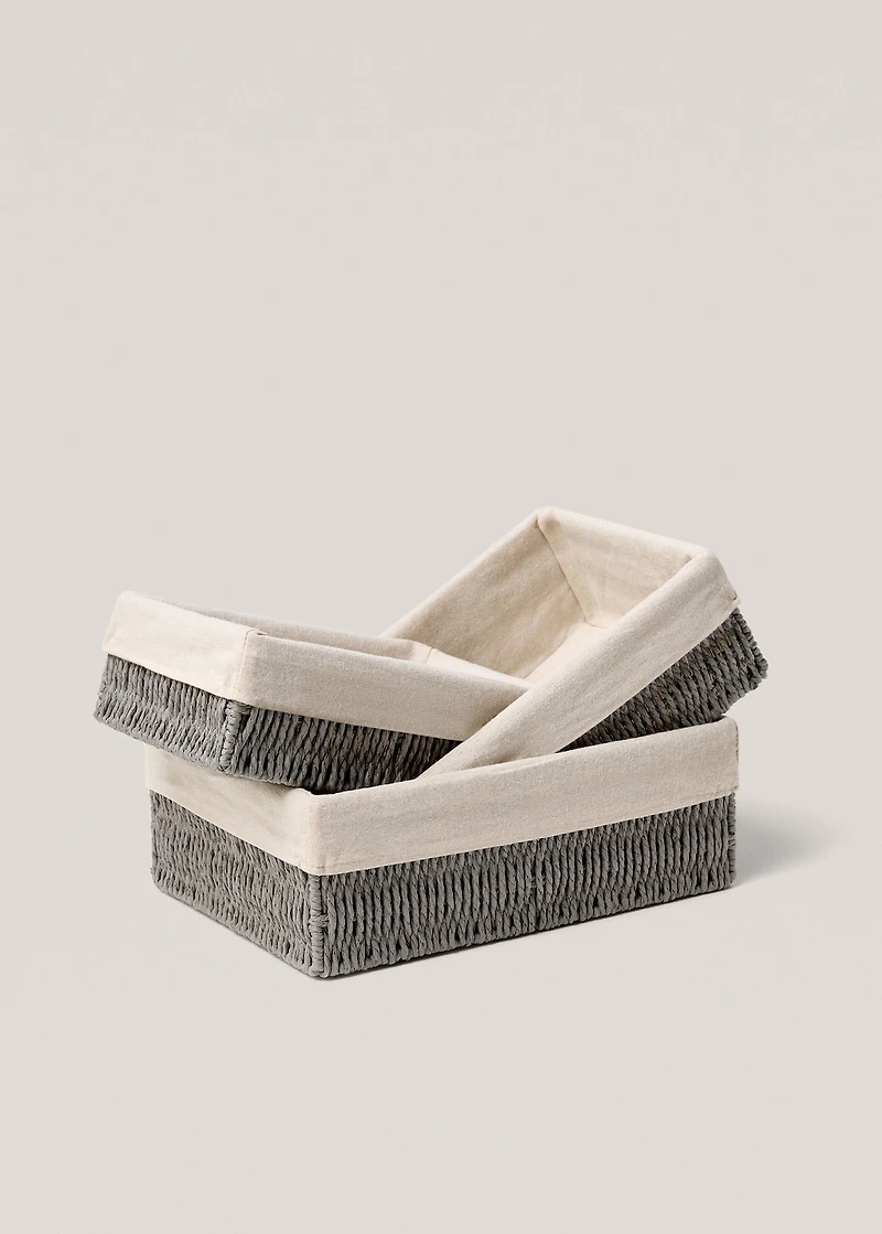 Medium rectangular paper basket