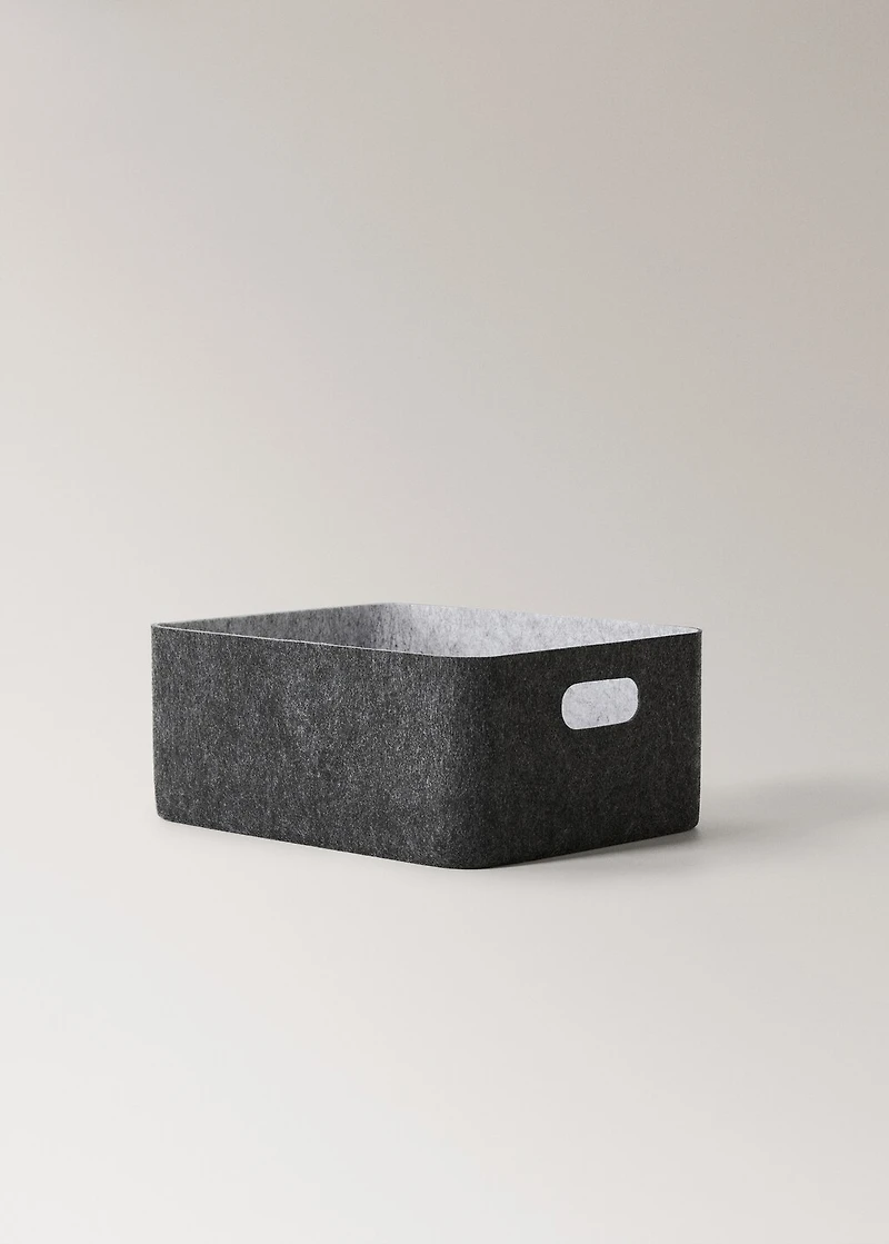 Medium felt box with handles