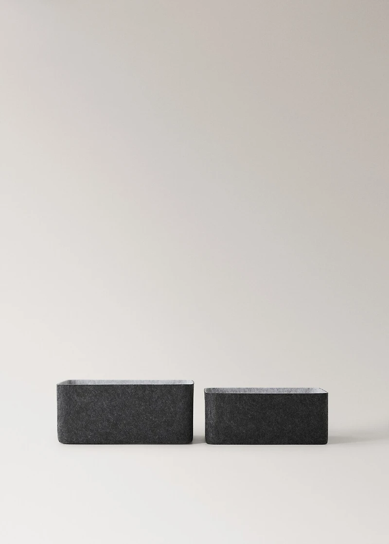 Medium felt box with handles