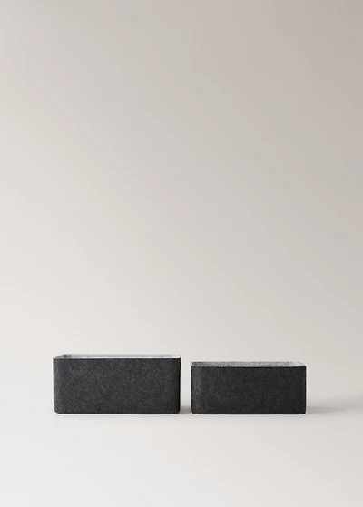 Medium felt box with handles
