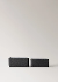 Medium felt box with handles