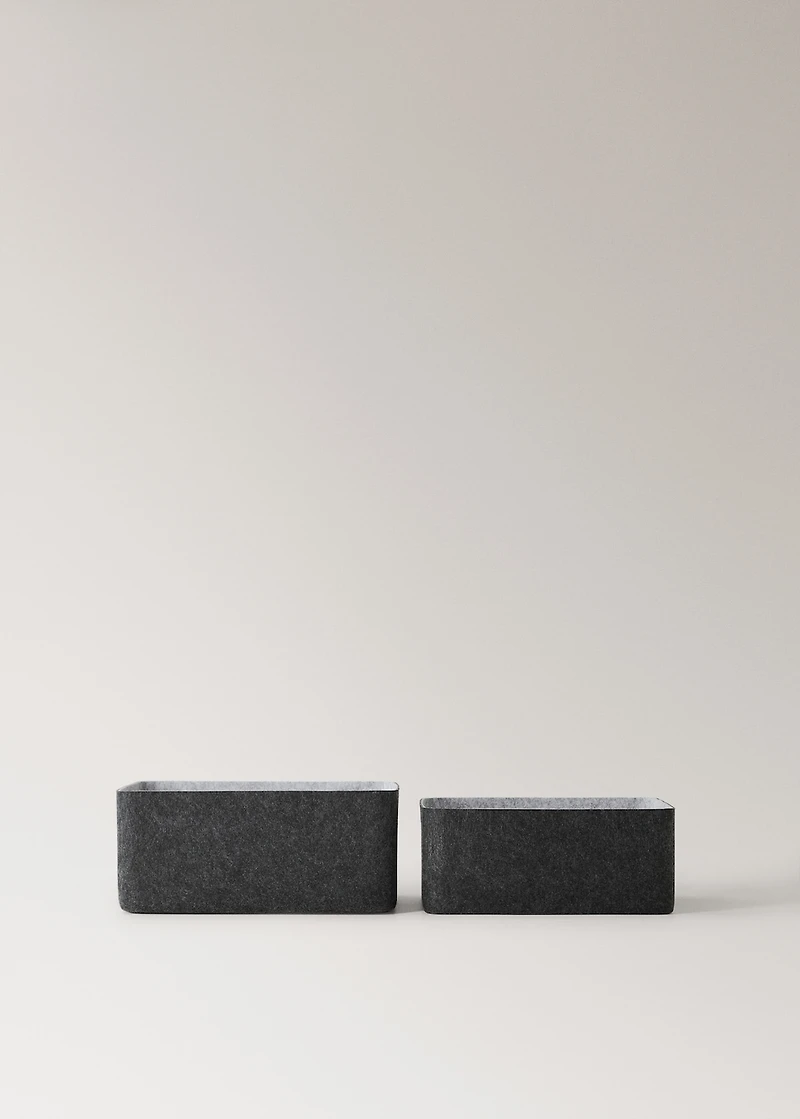 Large felt box with handles