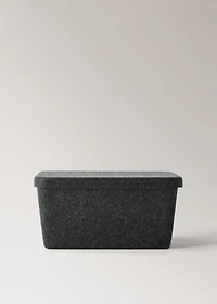 Rectangular felt box with lid