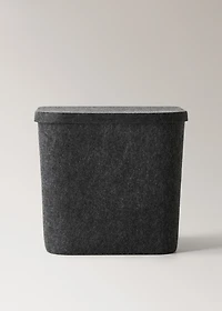 Square felt box with lid