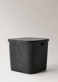 Square felt box with lid